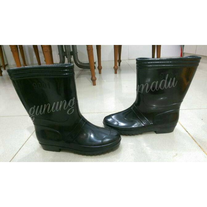 รองเท้าบูทยางสีดํา JEEP / รองเท้าบูทสั้นสําหรับเครื่องมือคาร์เพนเตอร์