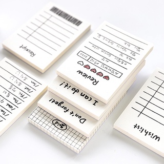 กระดาษโน้ต Memo Pad To Do List Time Schedule อุปกรณ์เครื่องเขียน 50 แผ่น