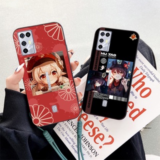 Zte Nubia Red Magic 6R การ์ตูน Genshin Hu Tao Klee ป้องกันเต็มรูปแบบ สายคล้องโทรศัพท์