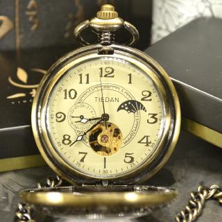 นาฬิกา pocket watch ลายโครงกระดูก สำหรับผู้ชาย