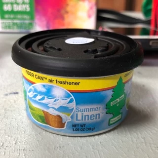 น้ำหอมรถยนต์ กลิ่นหอมยาวนาน Little trees น้ำหอมกระป๋อง ไฟเบอร์ Fiber can ต้นสน Black ice กระป๋อง