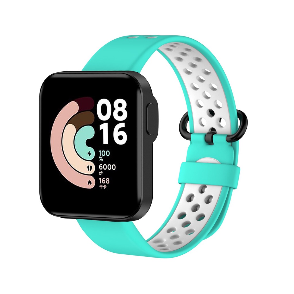 สายนาฬิกาข้อมือซิลิโคน แบบเปลี่ยน สําหรับ Xiaomi Mi Watch Lite Global Version Smart Watch #8