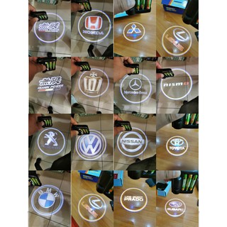 ไฟโลโก้ ติดประตูรถ หรือติดรถยนต์รถมอเตอร์ไซต์เพื่อความสวยงาม Car door logo light คู่ละ 99 บาท