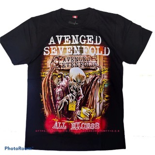 เสื้อวง AVENGED SEVENFOLD เสื้อยืด A7X