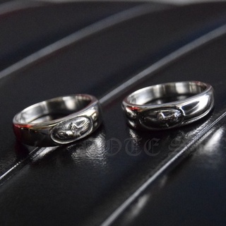 แหวนเงินแท้เรียบทรงปลอกมีด ลายนกอินทรี3D Sterling Silver 925 NSRG2615