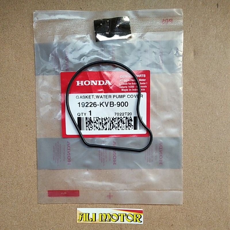 ฝาครอบปั๊มน้ําปะเก็น/หม้อน้ํา vario คาร์บูเรเตอร์ 19226-KVB-900 เดิม AHM