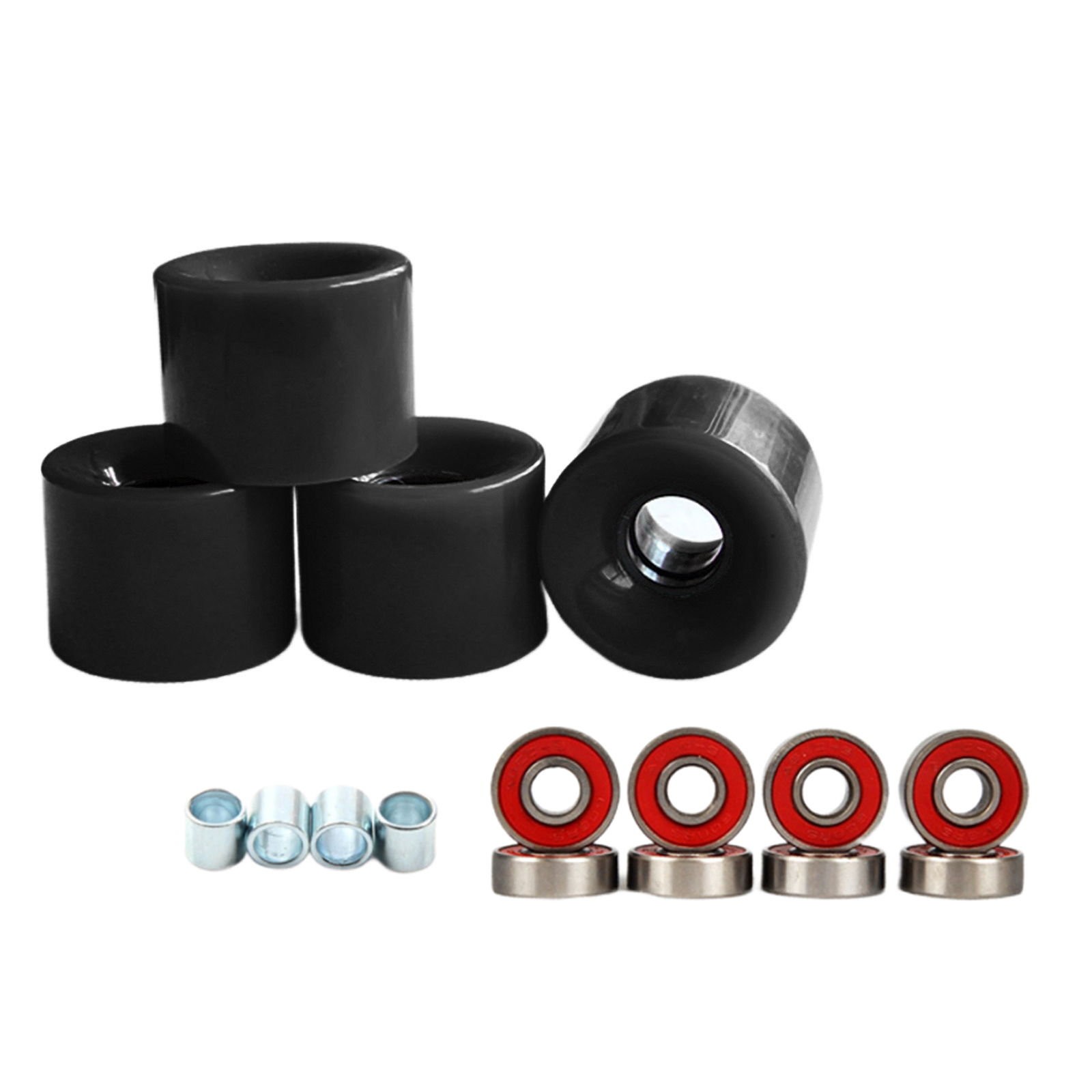 BolehDeals 4pcs Skateboard Wheels, Street Skateboard Wheel, AntiSlip