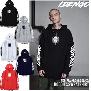 HOODIE เสื้อกันหนาว มีฮู้ด สกรีน flex ลาย IDENGO ลูกเสือ (เรืองแสงในที่มืด) No.F7Cs04-0200