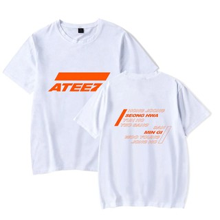 ATEEZ เสื้อยืดแขนสั้น ผ้าฝ้าย ทรงหลวม พลัสไซซ์ สําหรับผู้ชาย และผู้หญิง ไซซ์ 4XL 369