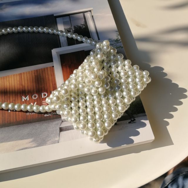 Mini pearl beads bag