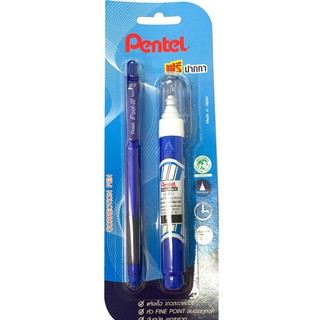 Pentel ปากกาลบคำผิด 7 มล.Fine PointZL62-W  แถมปากกา