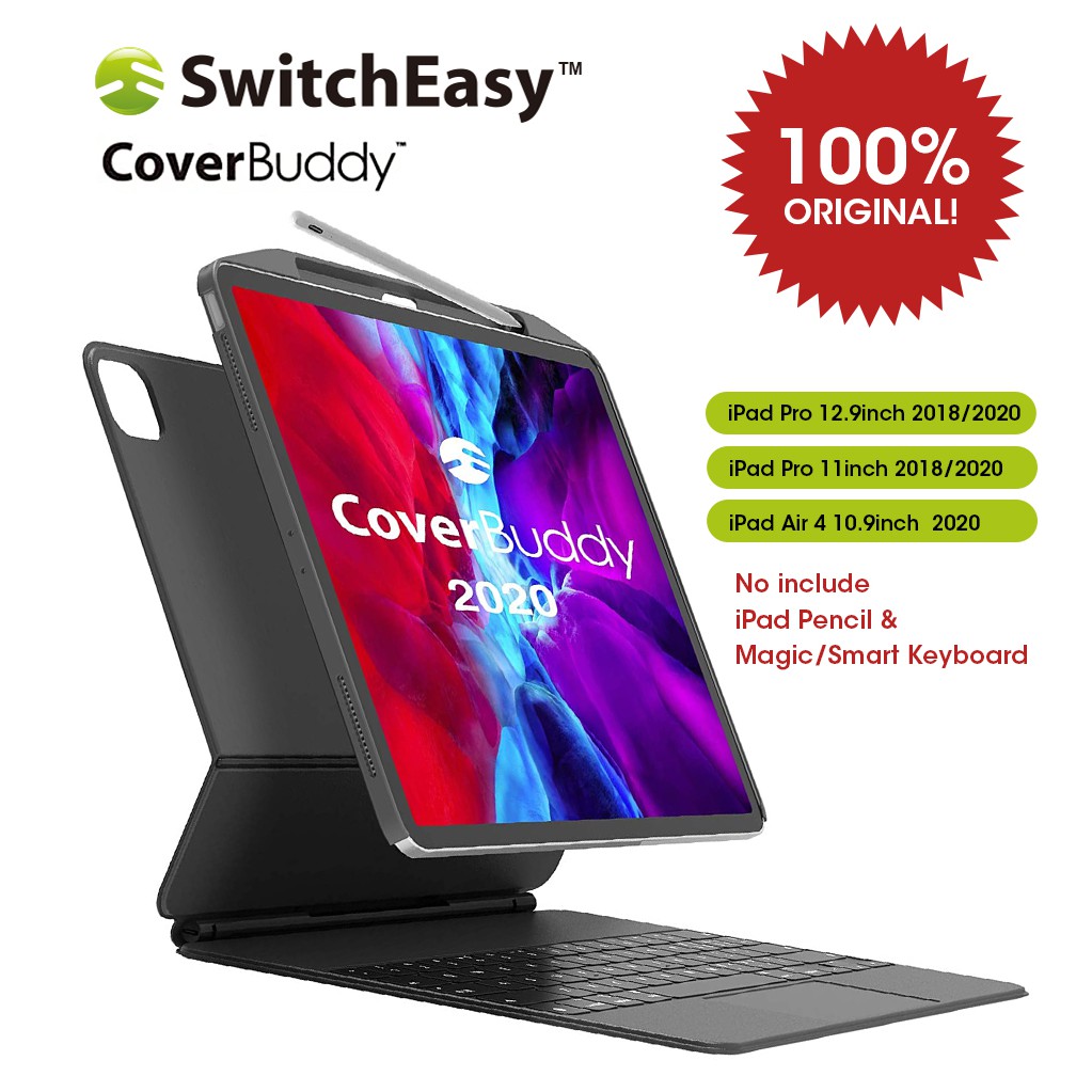 Switcheasy Coverbuddy 21 Upgrade Case For Ipad Pro 12 9 Inch 18 Ipad Pro 11 Inch 2nd Generation 1 Shopee Thailand