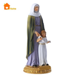 Catholic Our Lady Of Grace Virgin Saint Anne and Mary Madonna Figurine Decor