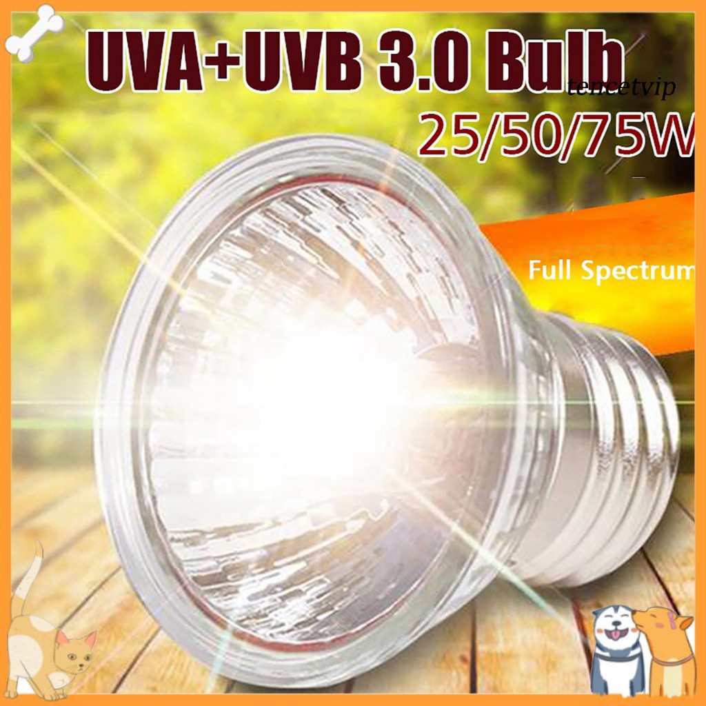 〖〗Vip25/50/75W 110V E27 UVA+UVB ความร้อนโคมไฟ Blub สําหรับสัตว์เลื้อยคลานสัตว์เลี้ยง Brooder