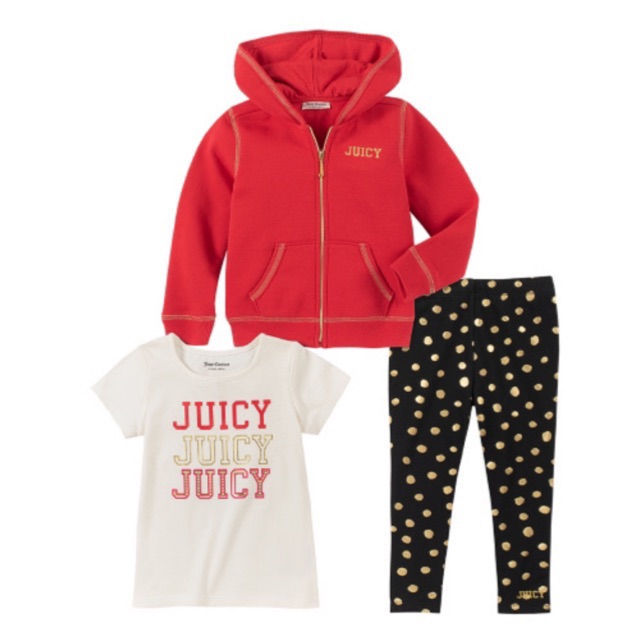 เสื้อผ้าเด็ก 3T,4T เซท3ชิ้น juicy couture