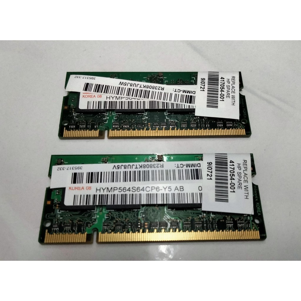 Hynix Notebook Netbook Laptop RAM 512MB x 2 ชิ้น