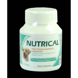 Nutrical อาหารเสริมแคลเซียมของสุนัข บรรจุ 30 เม็ด