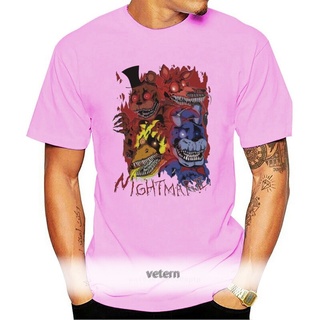 ขายดี!ขายดี เสื้อยืดลําลอง แขนสั้น พิมพ์ลาย Five Night At Fredys FNAF 4 Nightmare สีขาว สําหรับผู้ชาย MGjecn97IIphbd02S