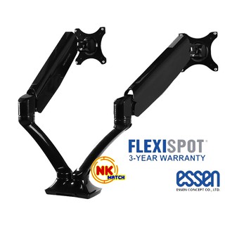 MONITOR MOUNT (ขาตั้งจอ) FLEXISPOT DUAL MONITOR MOUNT F7D (BLACK)