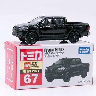 [พร้อมส่ง] Tomica รถเหล็ก ของแท้ Tomica No.67 Toyota Hilux (มีสติ๊กเกอร์ First Lot 2021)