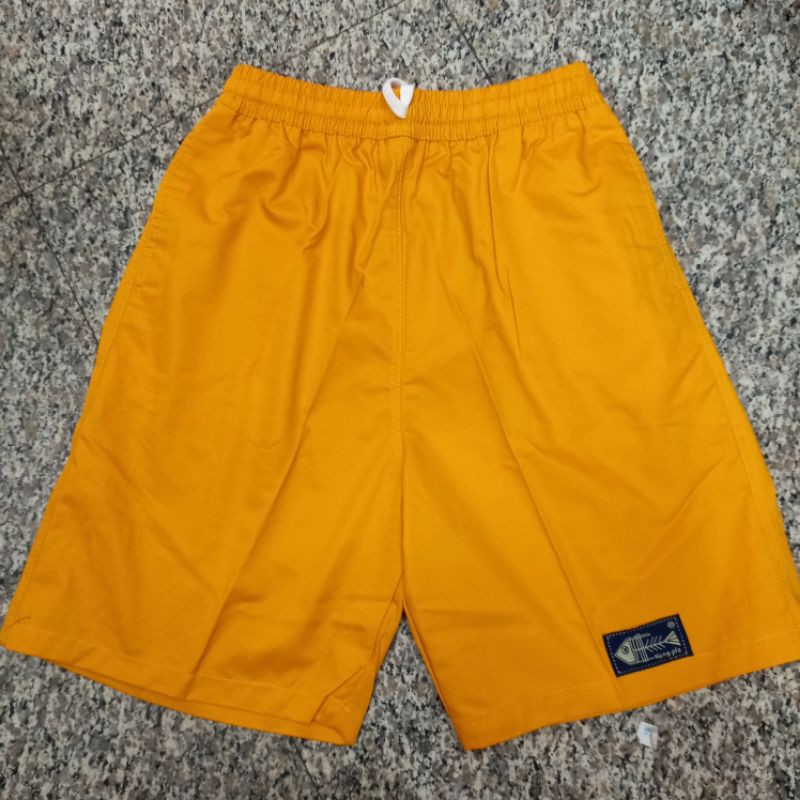 กางเกงขาสั้น ก้างปลา L สีพื้น (เข่า) ยาว 20 นิ้ว