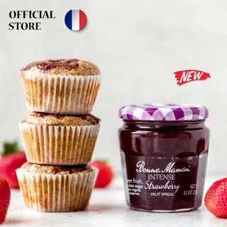 BONNE MAMAN Strawberry intense 335 g / แยมบอนน์มาม็องรสสตรอเบอร์รี อินเทนซ์ ขนาด 335 กรัม