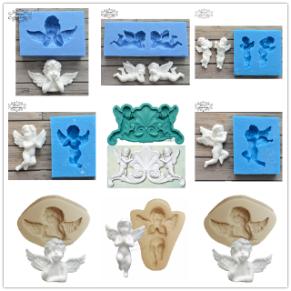 Yueyue Sugarcraft แม่พิมพ์ซิลิโคนรูปนางฟ้าสําหรับตกแต่งเค้ก