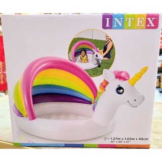 INTEX สระเป่าลม ยูนิคอร์น สระเล่นน้ำเด็ก Inflatable Pool Unicorn 1.27 เมตร