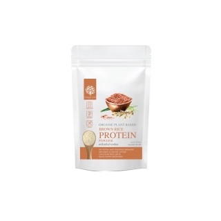ผงโปรตีนข้าวกล้อง ออร์แกนิค PLANT-BASED ขนาด 270 กรัม ยี่ห้อ Feaga Life