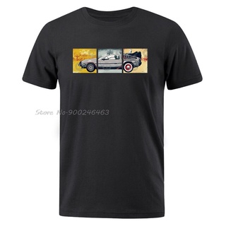 [100% Cotton] เสื้อยืดลําลอง ผ้าฝ้าย แขนสั้น พิมพ์ลาย Back to the Future สไตล์คลาสสิก แฟชั่นฤดูร้อน สําหรับผู้ชาย และผู้