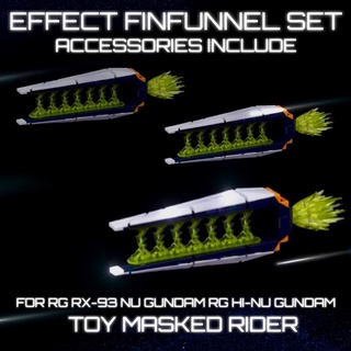 🟨⬛️ชุดแต่งกันดั้ม EFFECT FINFUNNEL SET FOR RG 1/144 RX-93 NU &amp; RX-93-V2 HI NU