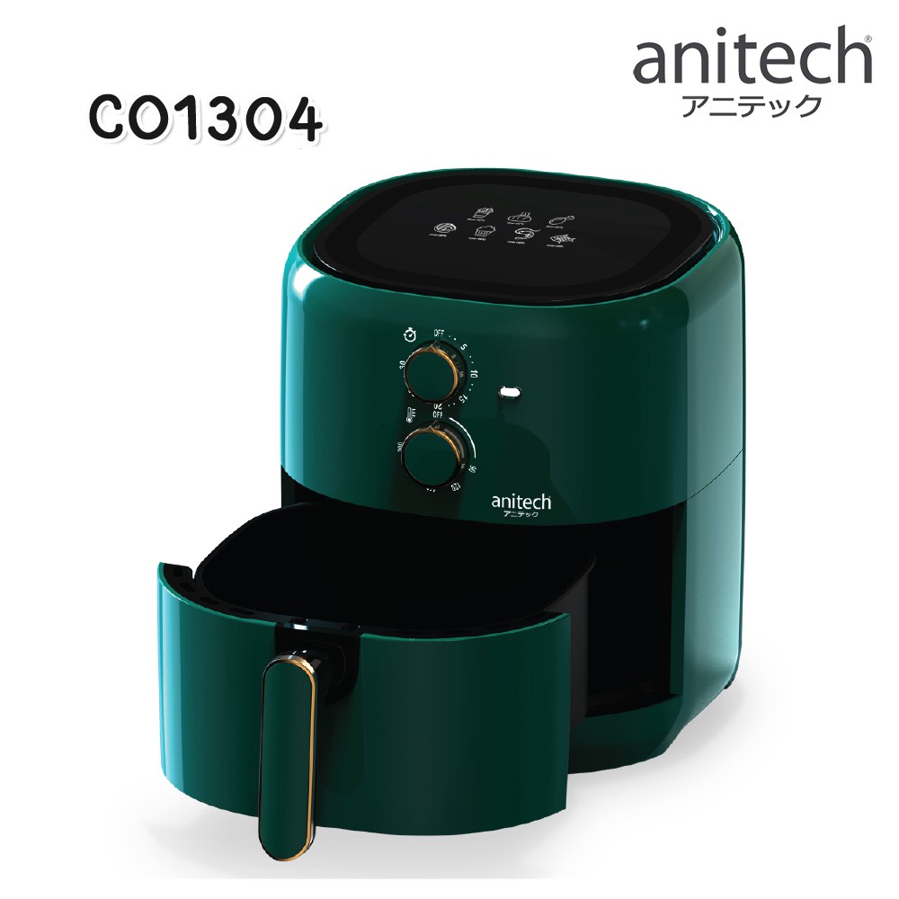 ANITECH แอนิเทค หม้อทอดไร้น้ำมัน  หม้ออบลมร้อน หม้อทอด 4ลิตร 1300วัตต์ รุ่น CO1304