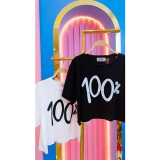 🌟เสื้อครอปสกรีน 100%🌟‼️สินค้าพร้อมส่ง‼️