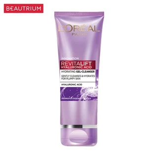L'ORÉAL PARIS Revitalift Hyaluronic Acid Hydrating Gel Cleanser ผลิตภัณฑ์ทำความสะอาดผิวหน้า 100ml
