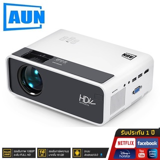 AUN D60 โปรเจคเตอร์ mini โฮมโปรเจคเตอร์ โปรแจ็คเตอร์ เครื่องฉาย projector 4k wifi android เครื่องฉายหนัง โปรเจคเตอร์