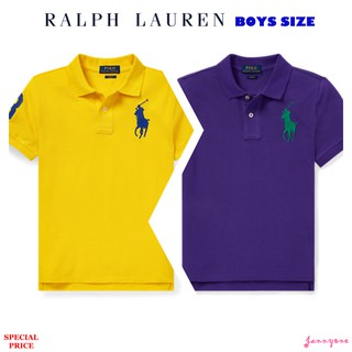 RALPH LAUREN SLIM FIT COTTON MESH POLO (BOYS SIZE 8-20 YEARS)