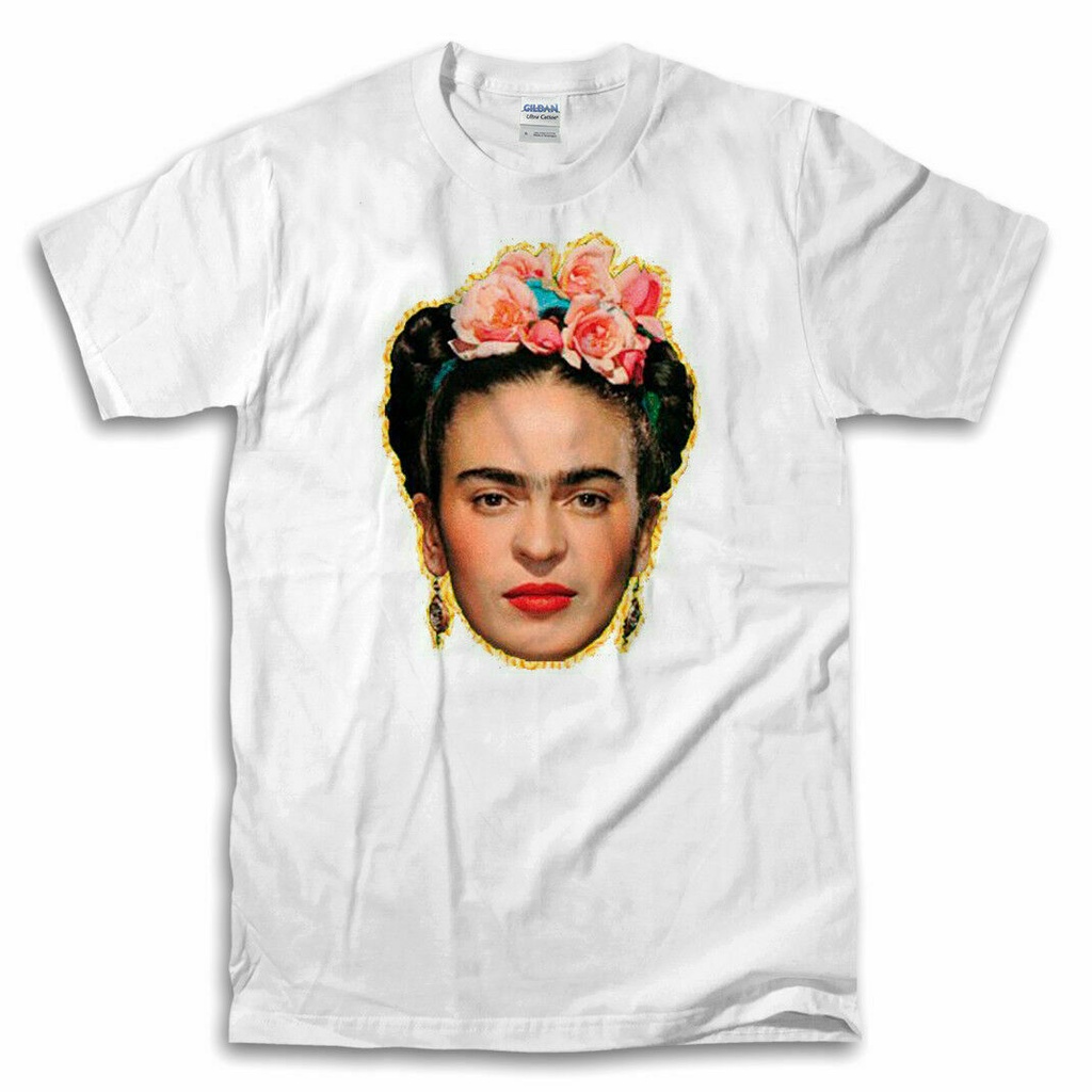 Frida Kahlo - เสื้อยืดสีขาวเสื้อยืดผ้าฝ้ายวันเกิดตลกของขวัญวินเทจผู้ชาย