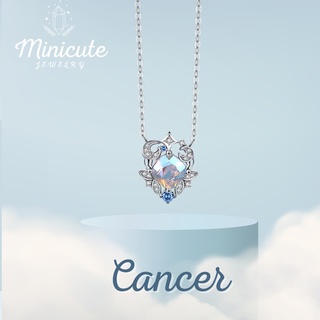 Minicutejewelry 🌟สร้อยคอเงินแท้ 925 ราศีกรกฎ Cancer ♋️ สร้อยคอผู้หญิง จี้เงินแท้ ของขวัญ สร้อยเงิน เครื่องประดับเงิน