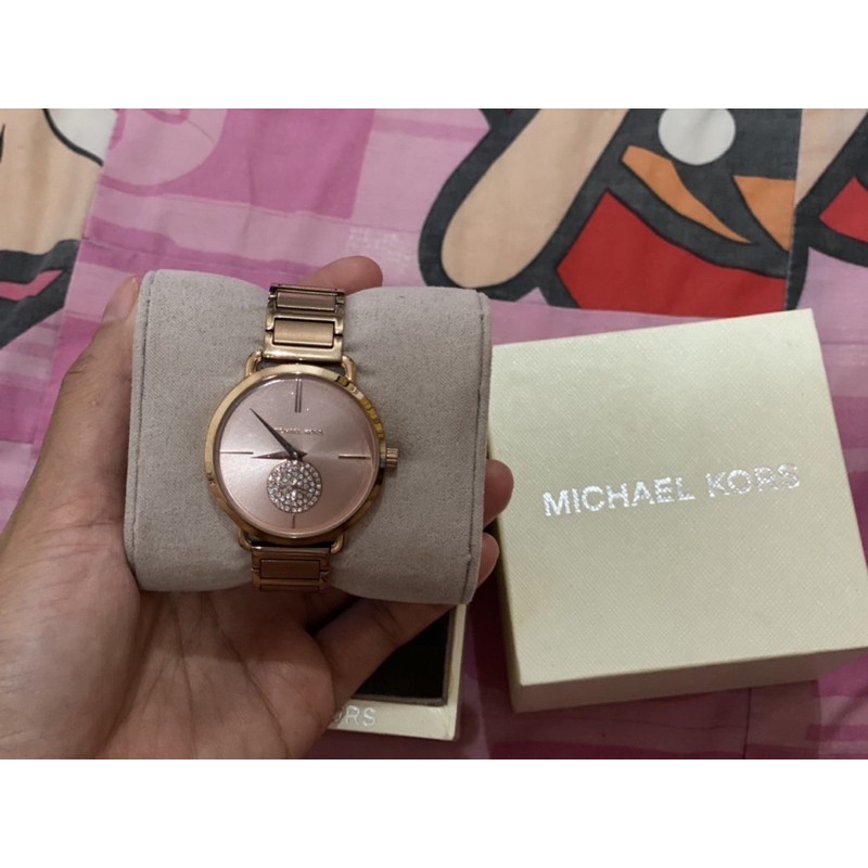 แท้ 100% ✅ Michael kors นาฬิกาข้อมือผู้หญิง รุ่น mk4292 สี Rose gold หน้าปัดชมพู 26 mm พร้อมกล่อง