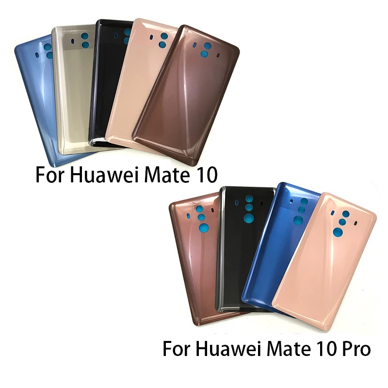 เคสด้านหลังสําหรับ Huawei Mate10 Mate 10 Pro ฝาครอบแบตเตอรี่ประตูด้านหลังฝาครอบด้านหลังชิ้นส่วนเปลี่ยนกระจก