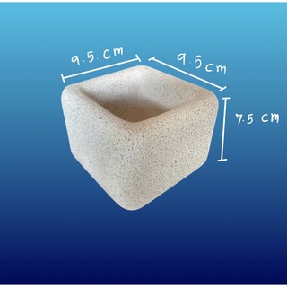Ideapotกระถางอิฐมวลเบาทรงสี่เหลี่ยมจตุรัส 9.5x9.5x7.5