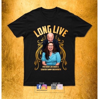 เสื้อยืดผู้ชายLong Live Joe Biden &amp; Tammy Duckworth T-Shirt#เสื้อยืดแขนยาวผู้ชาย xxl #เสื้อยืดโอเวอร์ไซส์ผู้ชาย #เหมาะสำ