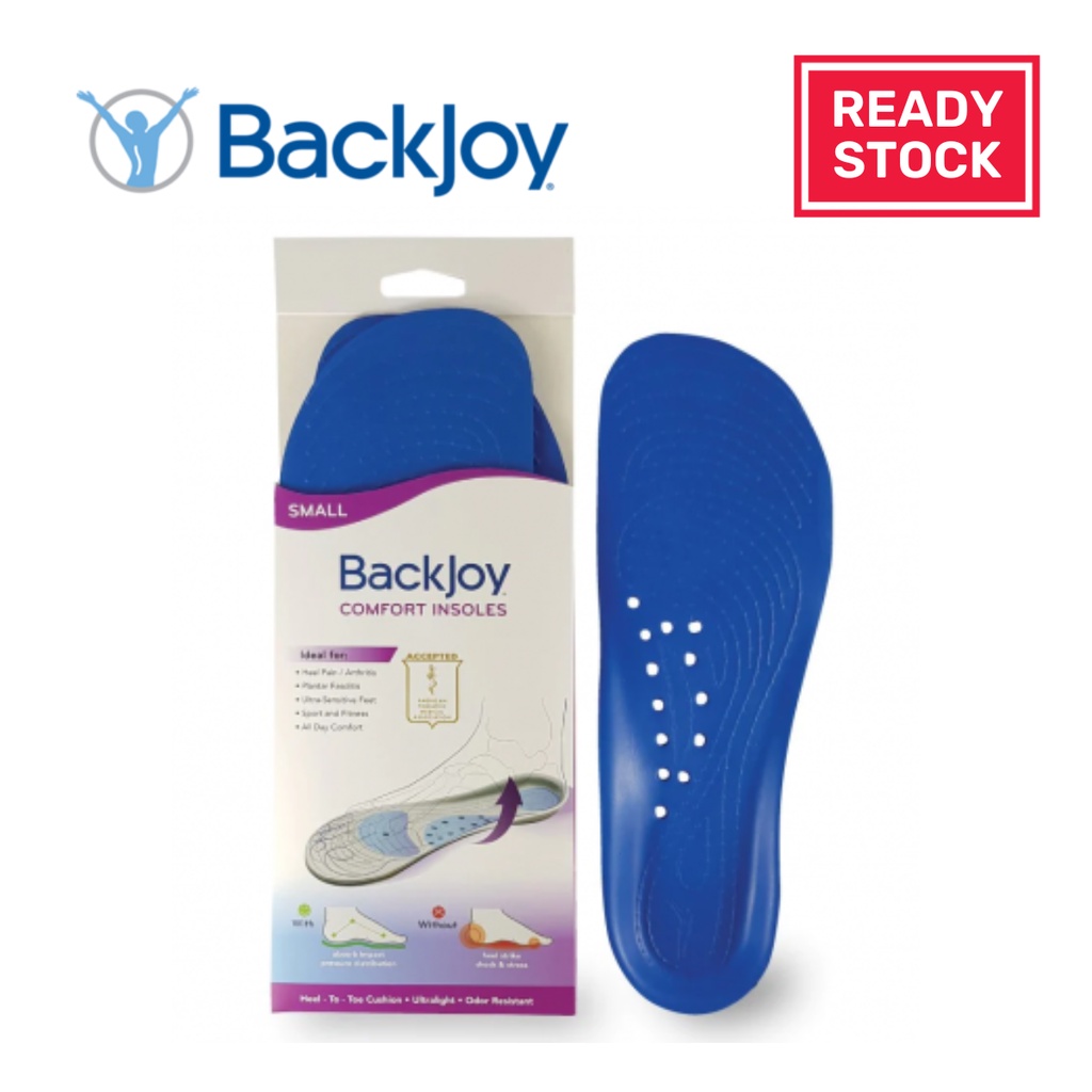 BACKJOY Unisex M4-M8/W6-W10 พื้นรองเท้าทํางานที่สะดวกสบายการดูดซับแรงกระแทกแบบตลอดทั้งวันและรองรับส่