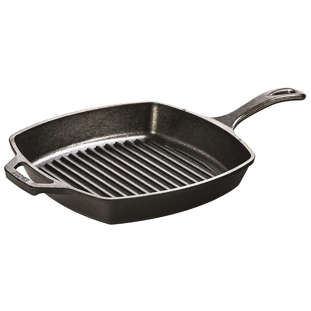 10.5" LODGE Cast Iron Square Grill, L8SGP3 | 💯แท้ %