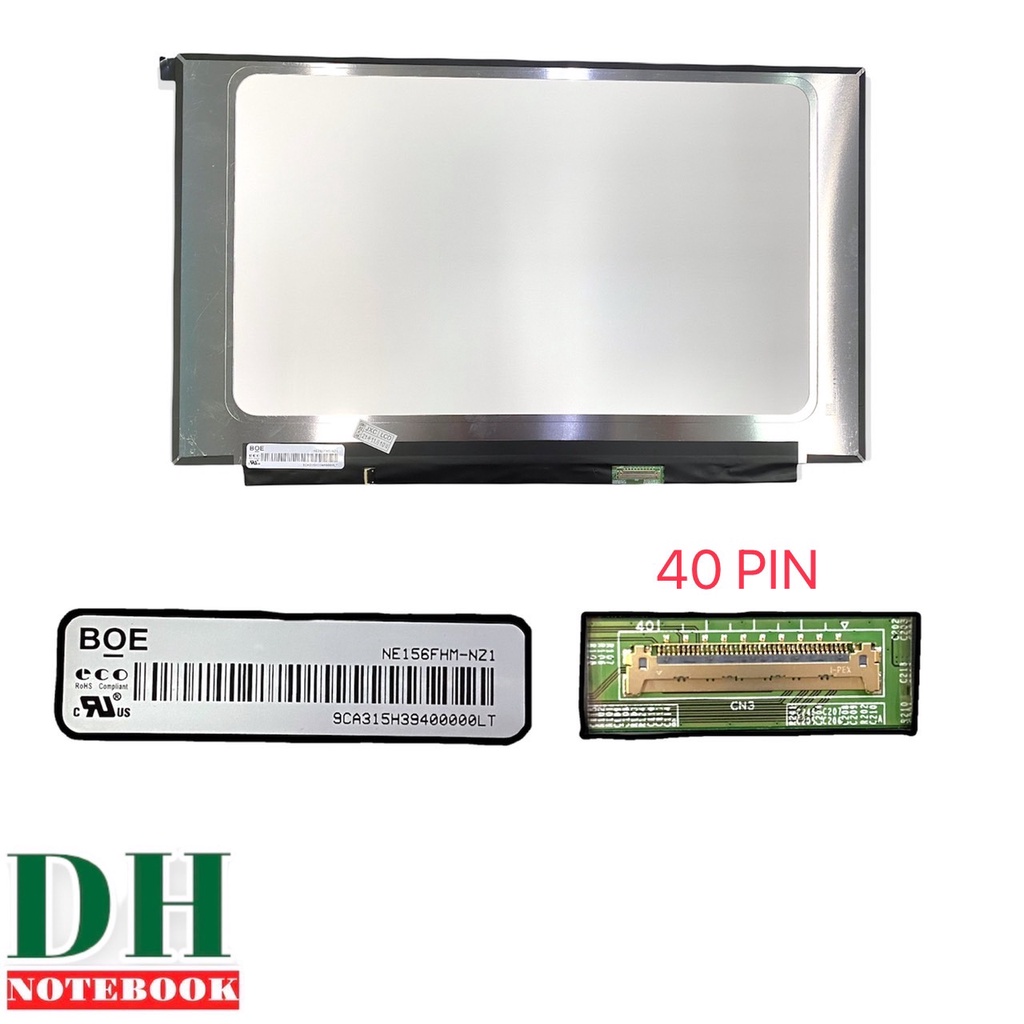 จอโน๊ตบุ๊ค LED 15.6 SLIM 40 PIN FULL HD IPS 35CMไม่มีหู 240HZ 1920*1080 NE156FHM-NZ1 LQ156M1JW26,LQ1