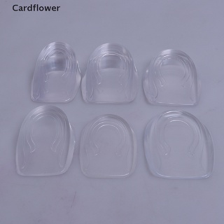 &lt;Cardflower&gt; แผ่นซิลิโคนเสริมส้นรองเท้า เพิ่มความสูง สําหรับผู้ชาย และผู้หญิง 1 คู่