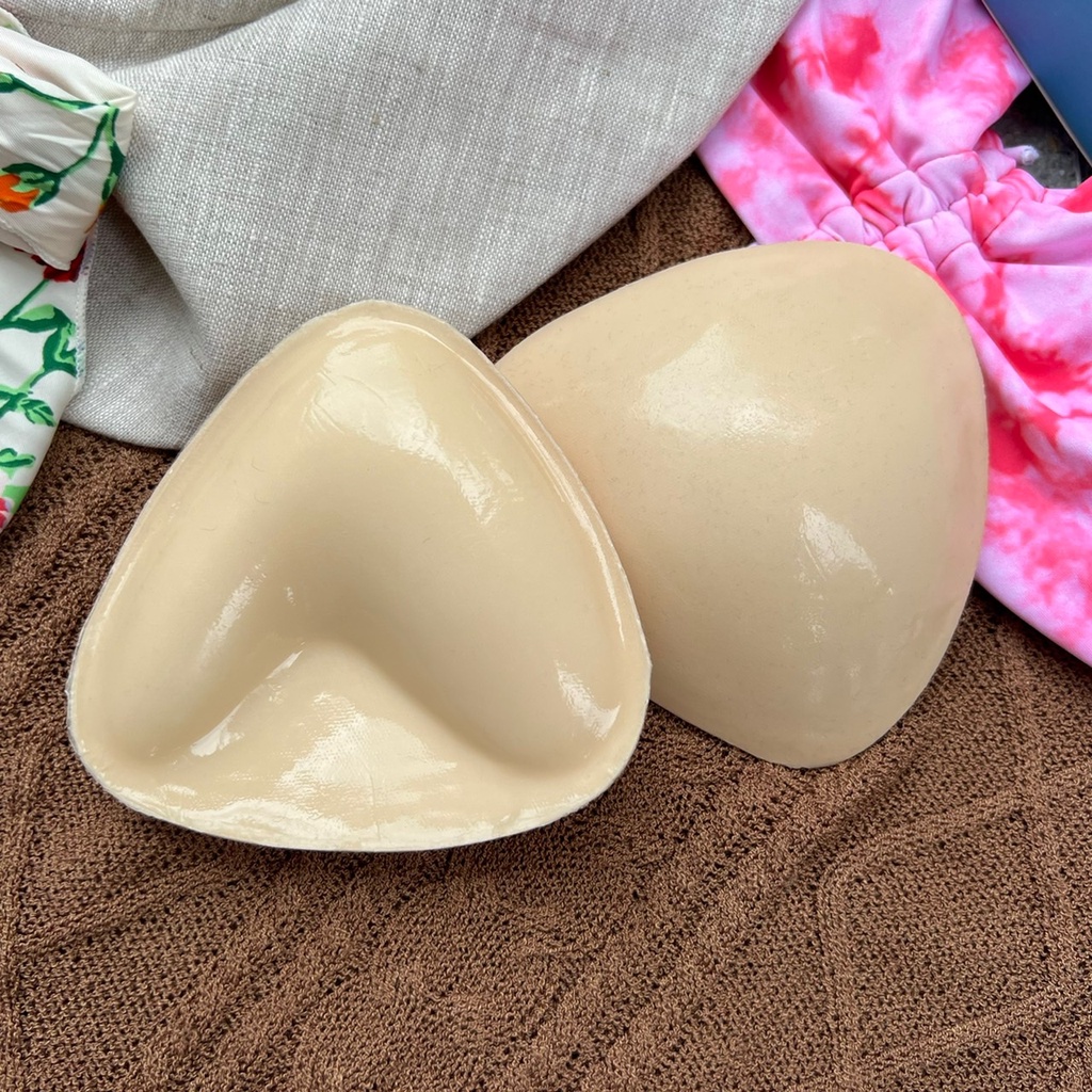 RMUAY ฟองน้ำกาว 2 ด้าน Push Up Bra Pads บราฟองน้ำดันทรง 3ซม กันน้ำ กันเหงื่อ R'MUAY