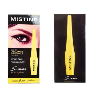 Mistine Eyeliner So Black matte liquid liner 4g. มิสทิน โซ แบล็ค แมท ลิควิด อายไลเนอร์