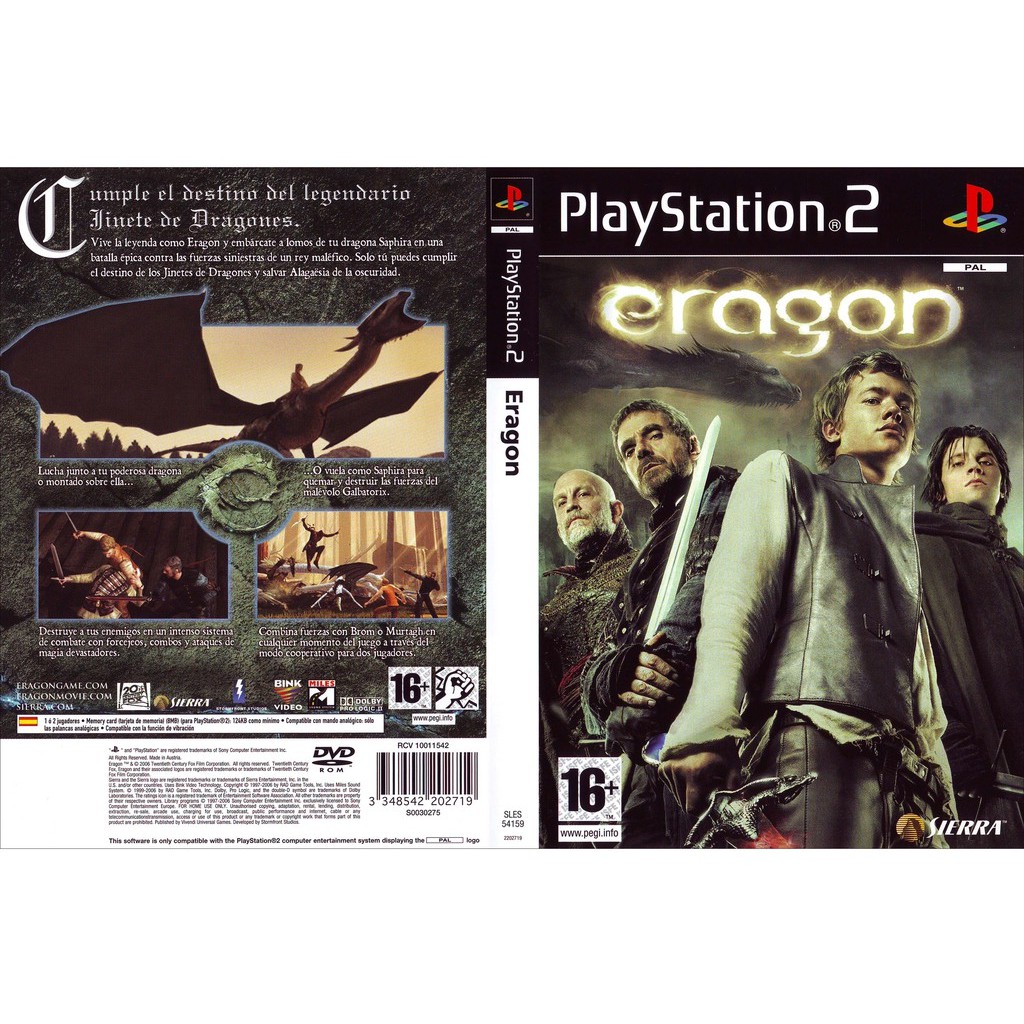 เกมส์ Eragon (PS2) สำหรับเครื่องที่แปลงระบบแล้วเท่านั้น