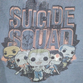 เสื้อยืดมือสอง Usa หนัง Suicide Squad Size M-L.อก22/ยาว27